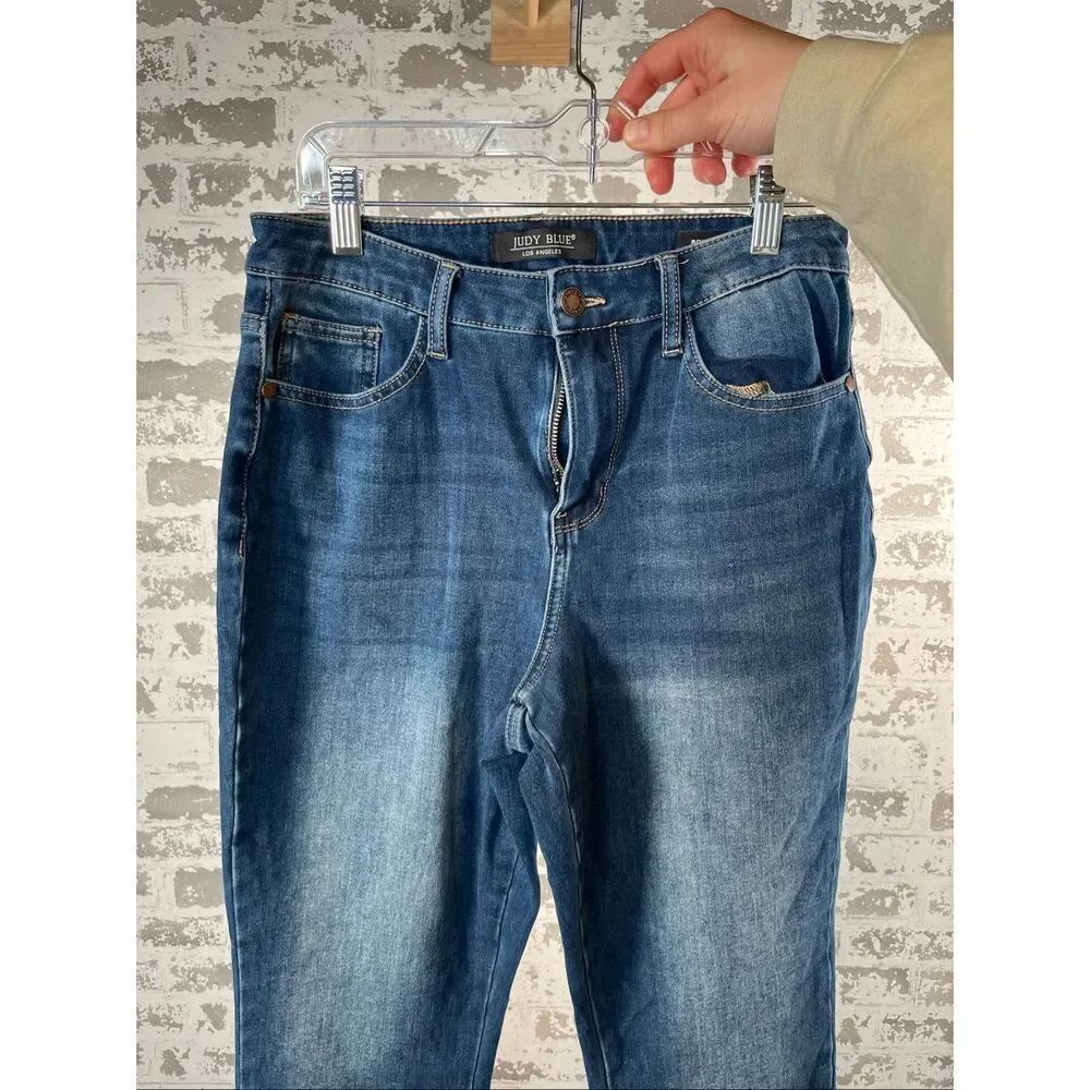 Judy blue | women boyfriend fit dark denim jeans